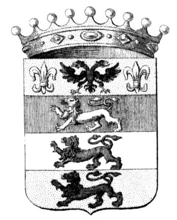 Grb grofov Inzaghi. (vir: Wappenbuch der Oesterreichischen Monarchie)